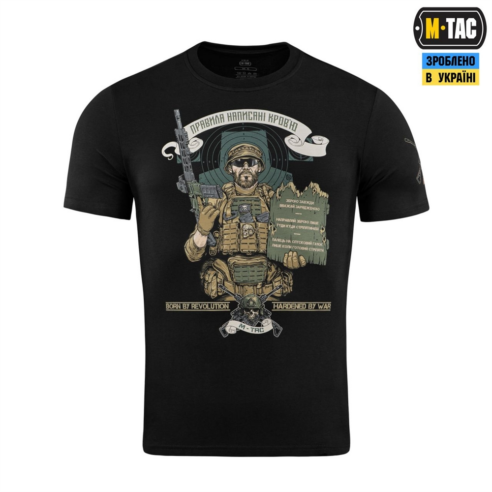 Футболка M-Tac Заповіді стрільця Чорна (Black) (XL) 235379 фото