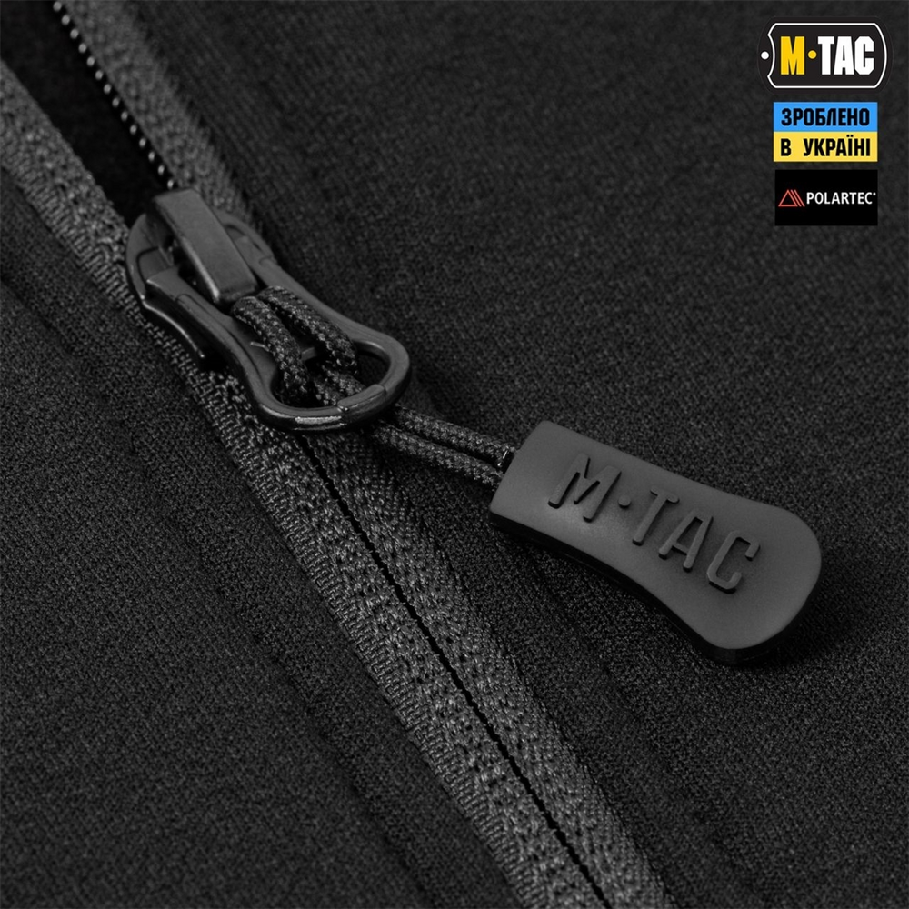 Кофта M-Tac Shadow Fleece Polartec Чорна (Black) (XS) 228906 фото