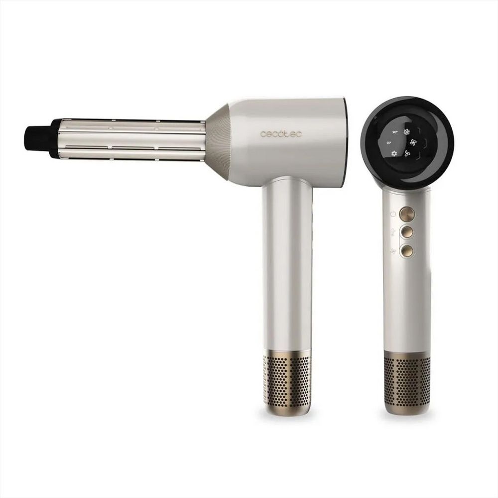 Фен Cecotec DryGlam Waves Champagne 4in1 Білий (White) 151465 фото