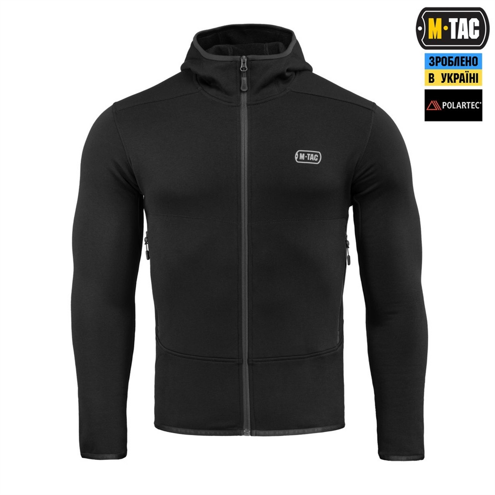 Кофта M-Tac Shadow Fleece Polartec Чорна (Black) (XS) 228906 фото