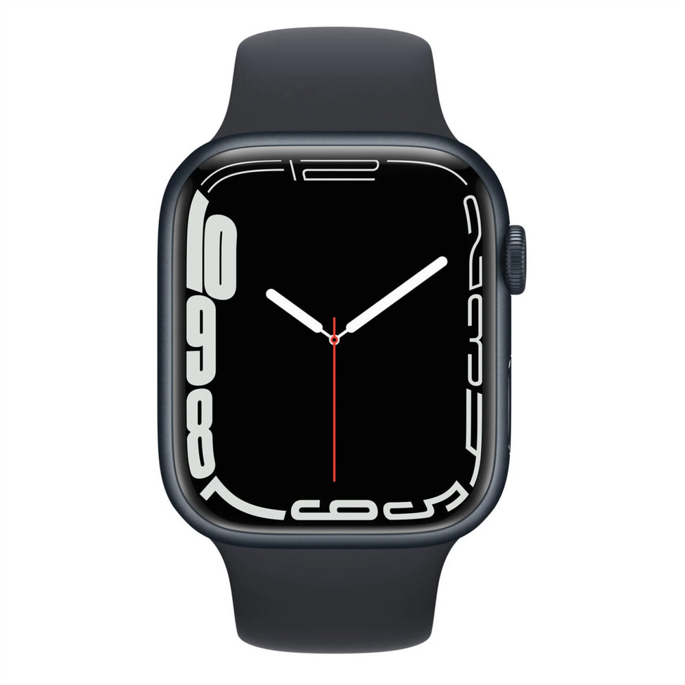 Смарт-годинник Apple Watch Series 7 GPS 41mm Midnight Aluminum Case With Midnight Sport Band (MKMX3) 195730 фото