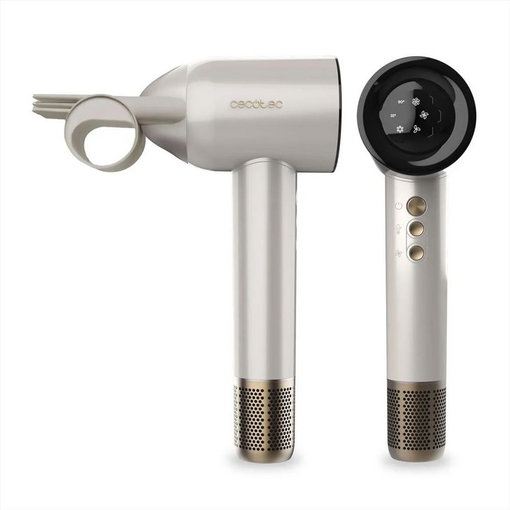 Фен Cecotec DryGlam Waves Champagne 4in1 Білий (White) 151465 фото