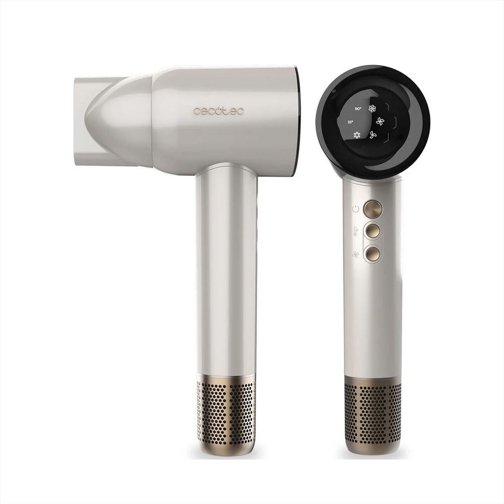 Фен Cecotec DryGlam Waves Champagne 4in1 Білий (White) 151465 фото