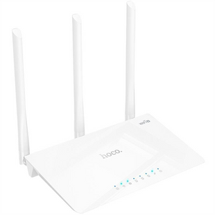 Wi-Fi роутер Hoco HI30 WiFi4 Білий (White) 197240 фото