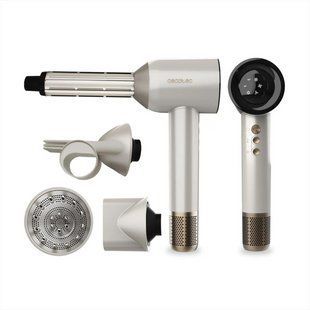 Фен Cecotec DryGlam Waves Champagne 4in1 Білий (White) 151465 фото