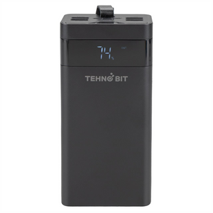 PowerBank 40000 mAh Tehno Bit TB-702-40 2.1A 4USB LCD Чорний (Black) 109353 фото