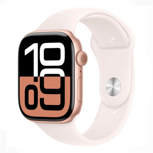 Смарт-годинник Apple Watch Series 10 GPS, 42mm Rose Gold Aluminum Case with Light Blush Sport Band (S/M) (MWWH3) 187300 фото