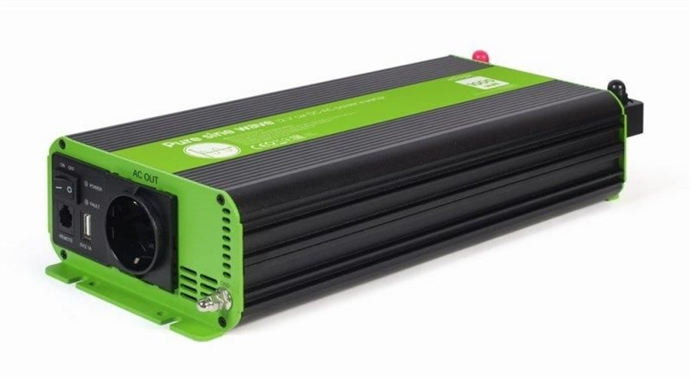Інвертор напруги EnerGenie EG-PWC-PS1000-01 1000W Чорний (Black) 174759 фото