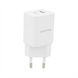 Зарядний пристрій Borofone BN7 (1USB + 1USB-C) 20W+ кабель Type-C to Type-C Білий (White) 126934 фото 2