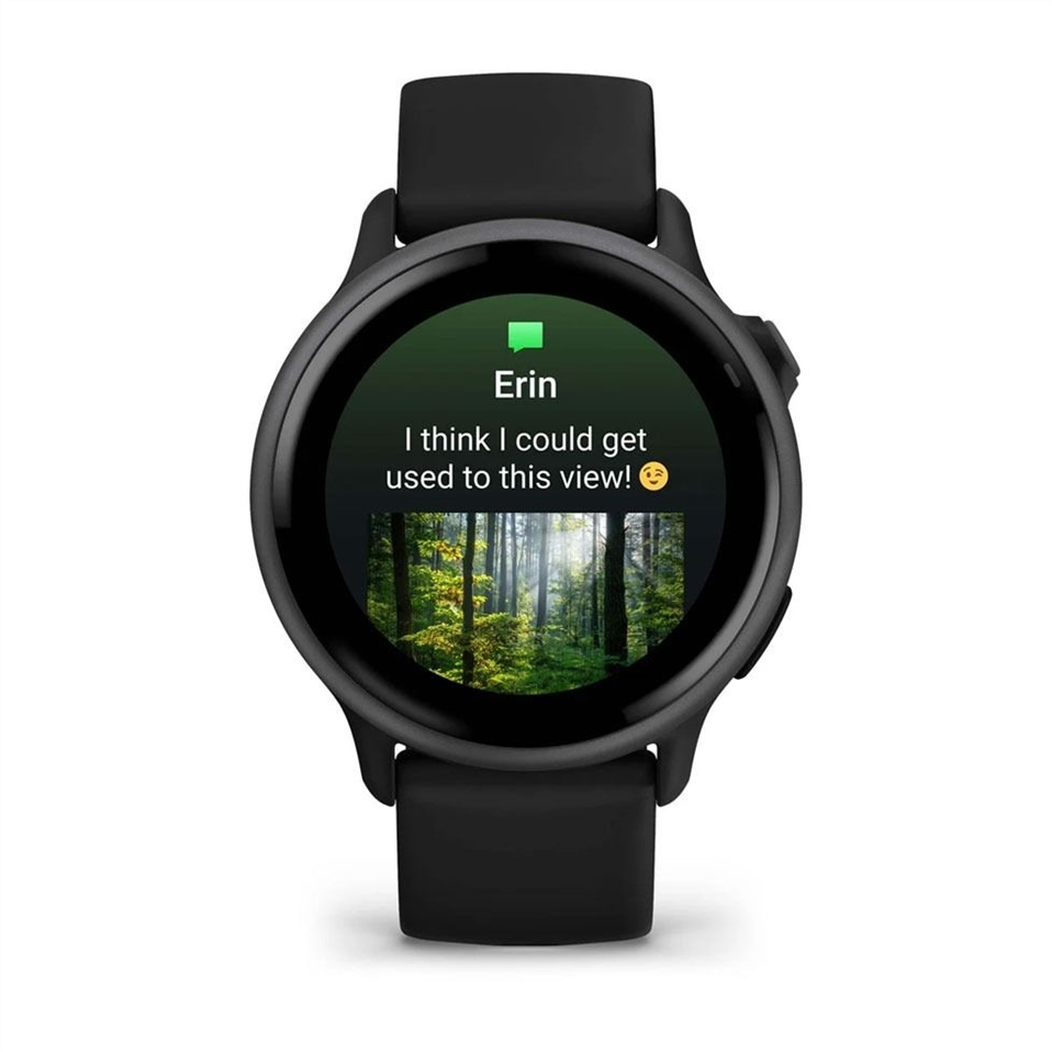 Смарт-годинник Garmin Vivoactive 6 Slate with Black Silicone Band Чорний (Black) 153934 фото