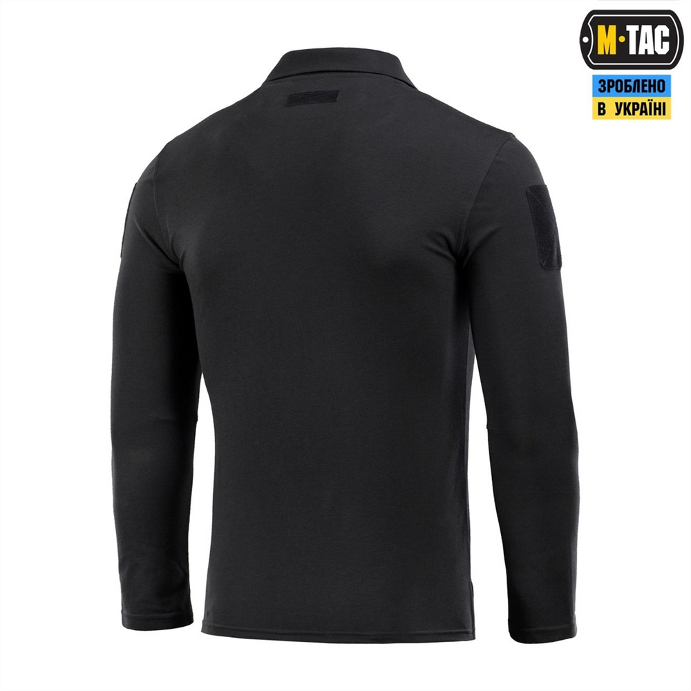 Поло M-Tac тактичне довгий рукав 65/35 Чорне (Black) (XS) 232424 фото