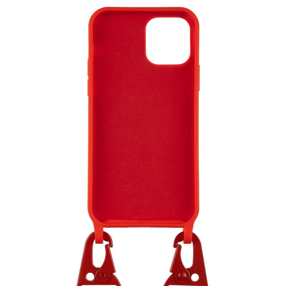Чохол накладка для iPhone 12/12 Pro STRAP Color Case Червона (Red) 92317 фото