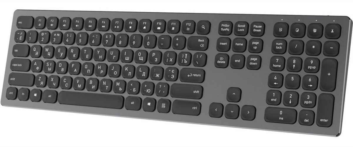 Клавіатура бездротова OfficePro SK1550B Чорна (Black) 165408 фото