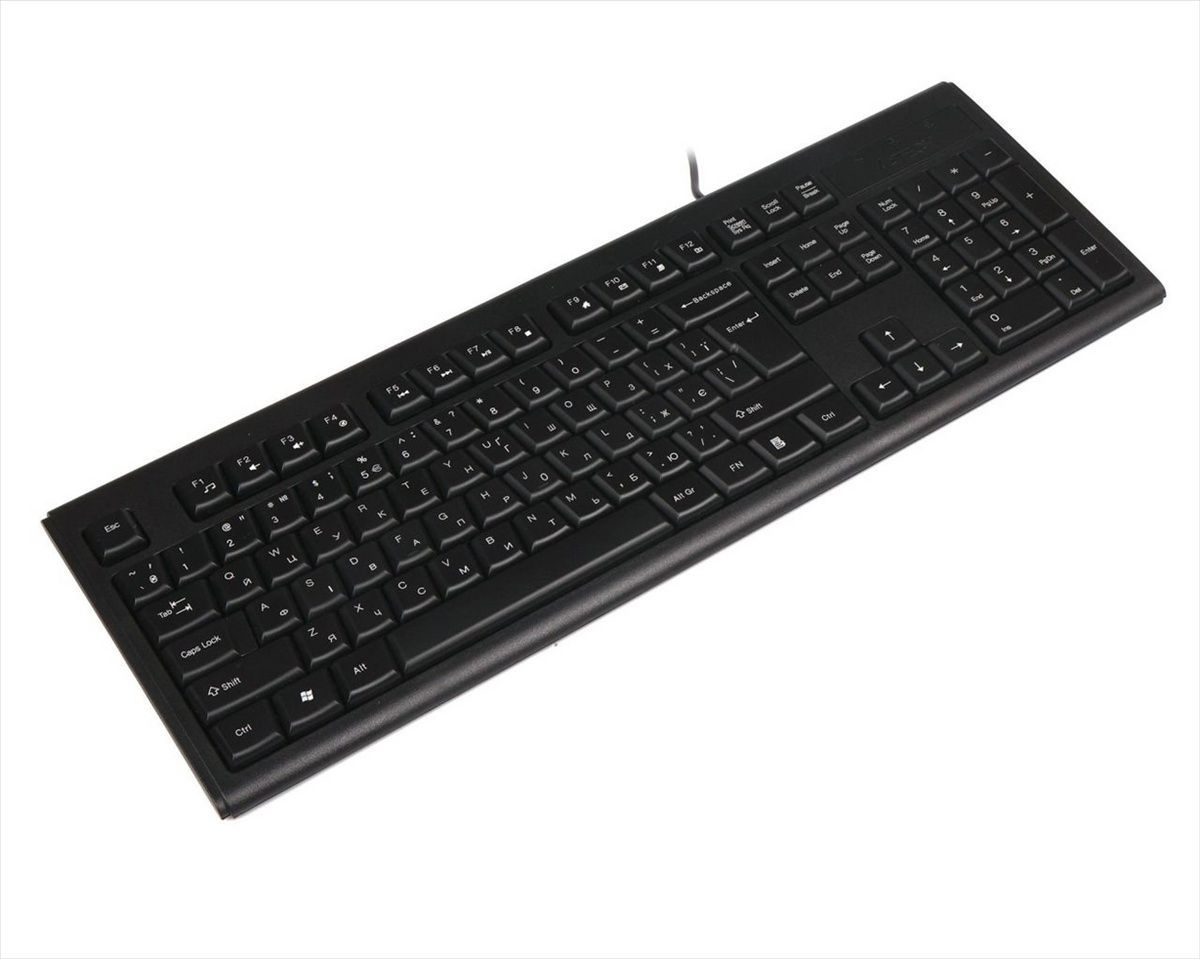 Клавіатура A4Tech KRS-8372 + миша Чорна (Black) 211336 фото