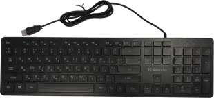 Клавіатура Defender Balance LQ Usb Чорна (Black) 167406 фото