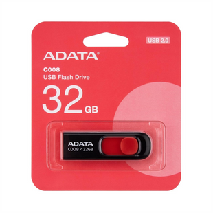 USB Флеш ADATA C008 (USB 2.0) 32Gb Чорна (Black) 138619 фото
