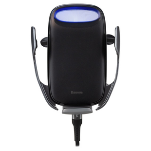 Автотримач з бездротовою зарядкою Baseus Milky Way Electric Bracket Чорний (Black) 110130 фото