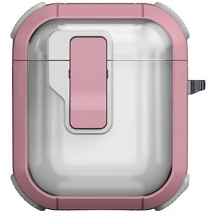 Чохол для навушників Airpods 1/2 Locking Button Рожевий (Pink) 194126 фото