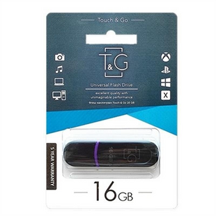 USB Флеш 16Gb T&G 012 Classic Чорна (Black) 145677 фото