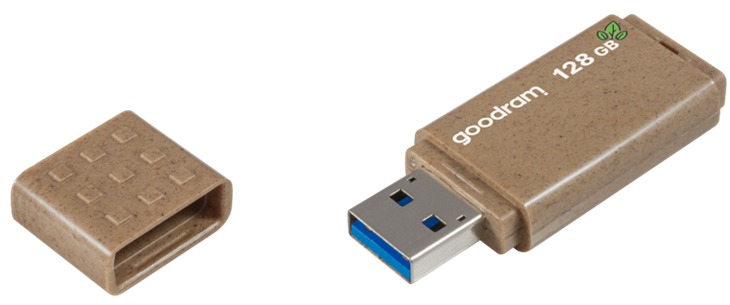 USB Флеш 128Gb Goodram UME3 USB 3.0 ECO FRIENDLY Коричневий (Brown) 178868 фото