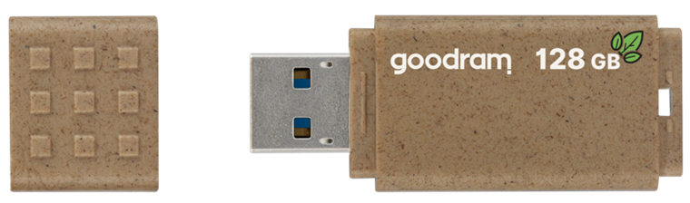USB Флеш 128Gb Goodram UME3 USB 3.0 ECO FRIENDLY Коричневий (Brown) 178868 фото