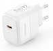 Зарядний пристрій XO L136 - 20W PD Single port USB-C Білий (White) 166075 фото 2