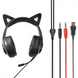 Навушники накладні Hoco W107 Cute Cat Ear Gaming Рожеві (Pink) 109432 фото 1