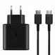 Зарядний пристрій Samsung 25W PD Power Adapter + кабель Type-C Чорний (EP-TA800NBE) (Black) 137458 фото 1