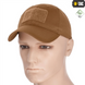 Бейсболка M-Tac з липучкою Flex ріп-стоп S/M (40534017-56) Коричневий (Coyote) 217470 фото 1