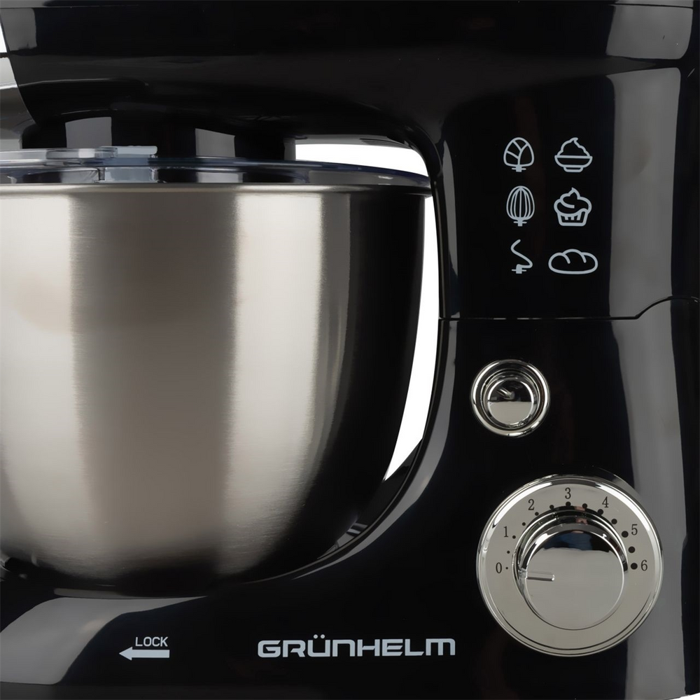 Кухонний комбайн Grunhelm GKM0016B Чорний (Black) 135282 фото