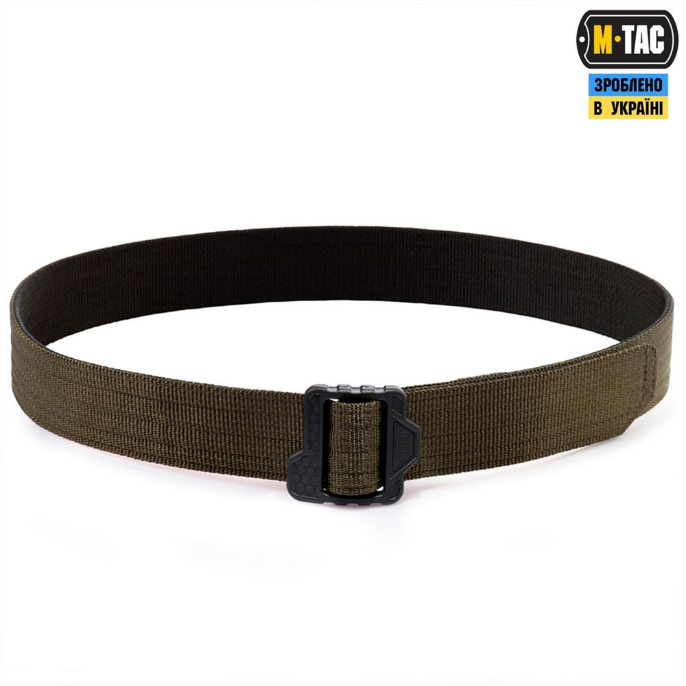 Ремінь M-Tac Double Duty Tactical Belt Hex Olive/Чорний (Black) (M) 223618 фото