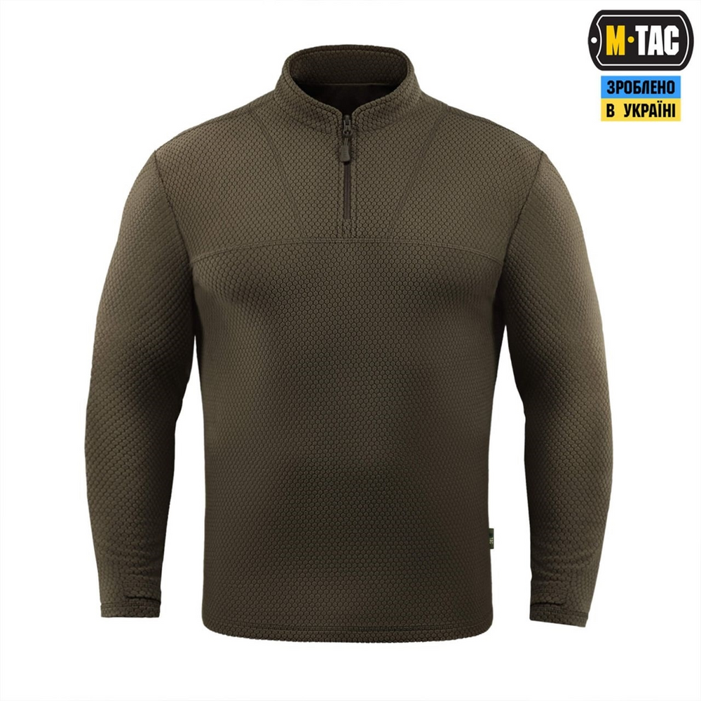 Термосорочка M-Tac фліс Delta Level 2 Hex Зелена (Dark Olive) (L) 233894 фото