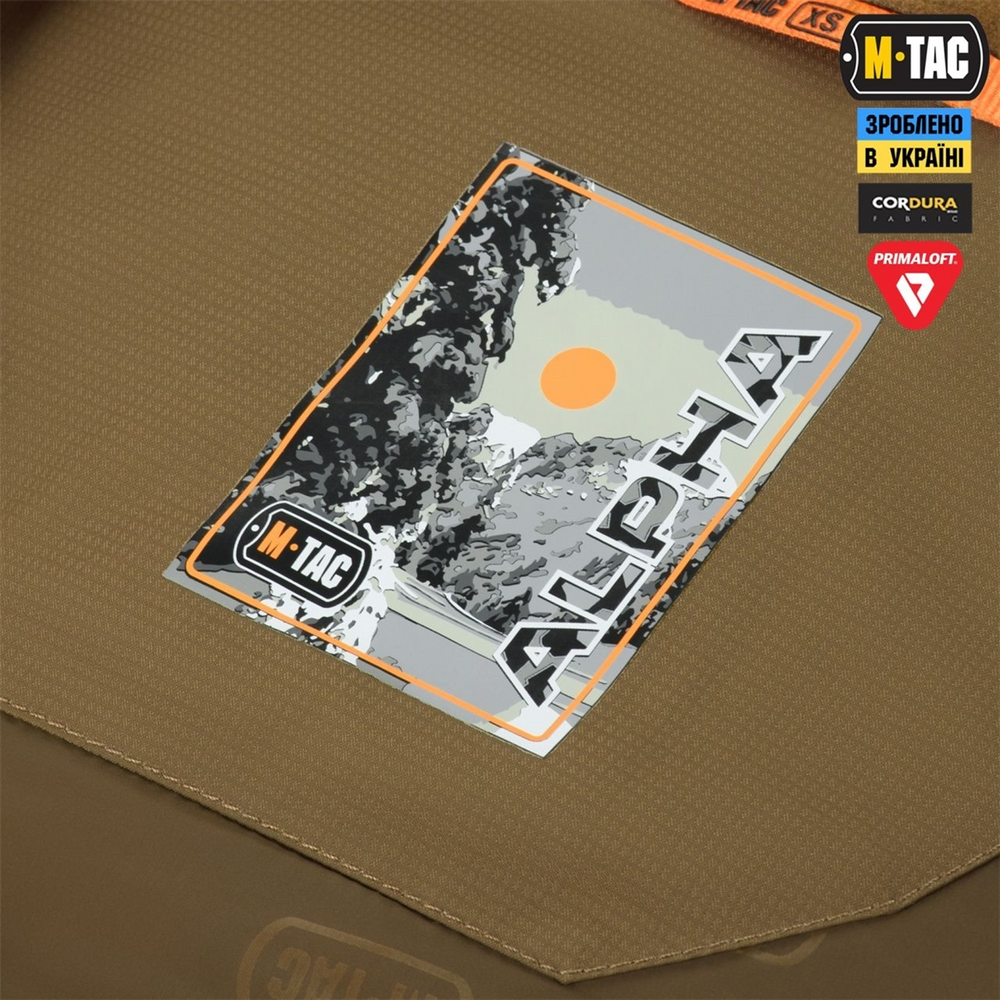 Куртка зимова M-Tac Alpha Gen.III Pro Primaloft Коричнева (Coyote Brown) (M/L) 230285 фото