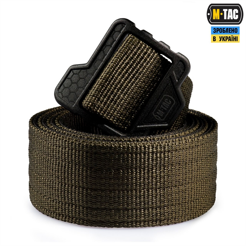 Ремінь M-Tac Double Duty Tactical Belt Hex Olive/Чорний (Black) (M) 223618 фото
