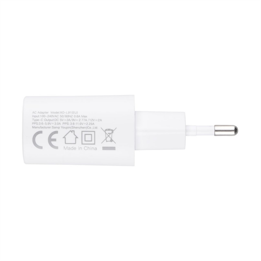 Зарядний пристрій XO L91 PD25 (USB-C) Білий (White) 143293 фото