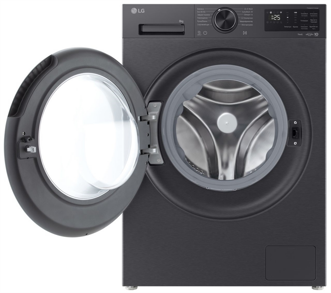 Пральна машина LG F2X5PS5M Чорна (Black) 254459 фото