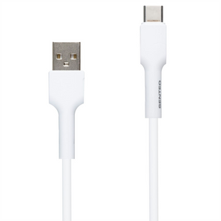 USB кабель Senteo SL-03 Soft Silicone Type-C 1м Білий (White) 198000 фото