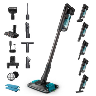 Пилосос акумуляторний (миючий) Philips XC8157/01 Чорний (Black) 193075 фото