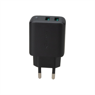 Зарядний пристрій Acefast A33 (2 USB) QC3.0 18W Чорний (Black) 138509 фото