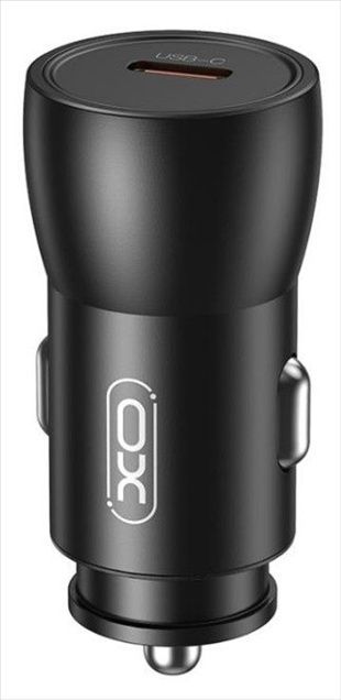 Автомобільний зарядний пристрій XO CC57 25W Metal Car Charger Type-C PD Чорний (Black) 166071 фото