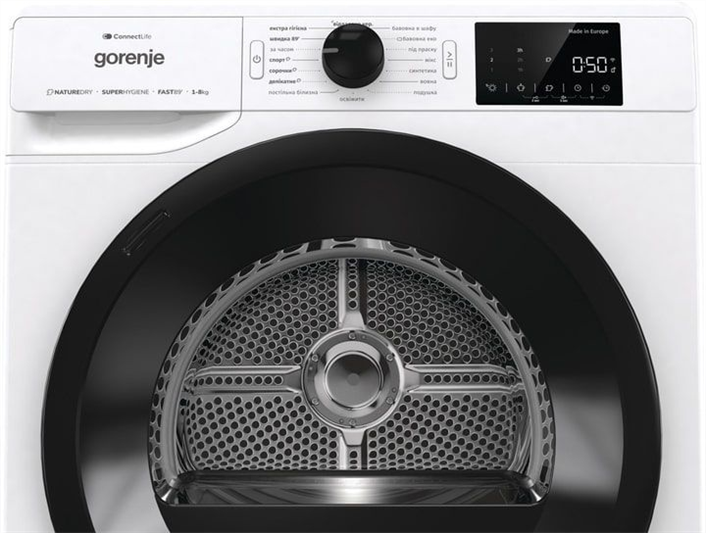 Сушильна машина Gorenje DPNE83GNLWIFI/UA Біла (White) 197846 фото