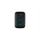 Зарядний пристрій Acefast A33 (2 USB) QC3.0 18W Чорний (Black) 138509 фото 5