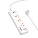 Мережевий фільтр Hoco AC14A Rico PD30W (3USB-A/1C/5xSocket) (1.5м) Білий (White) 166306 фото 3