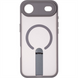Чохол накладка для iPhone 17 Bumper Stick Case (MagSafe Stand) Сіра (Air Grey) 181314 фото 1