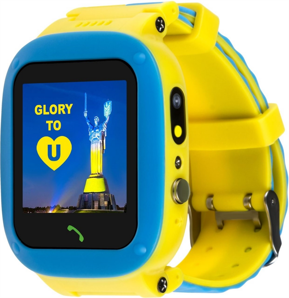 Дитячий смарт-годинник AmiGo GO004 GLORY Синій (Blue-Yellow) 204243 фото