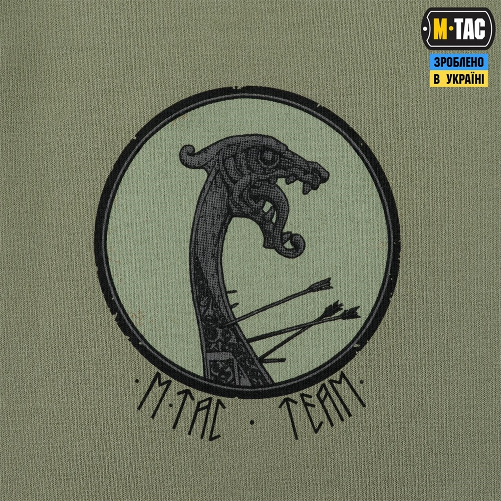 Кофта M-Tac Hoodie Дракар Зелена (Light Olive) (S) 228727 фото