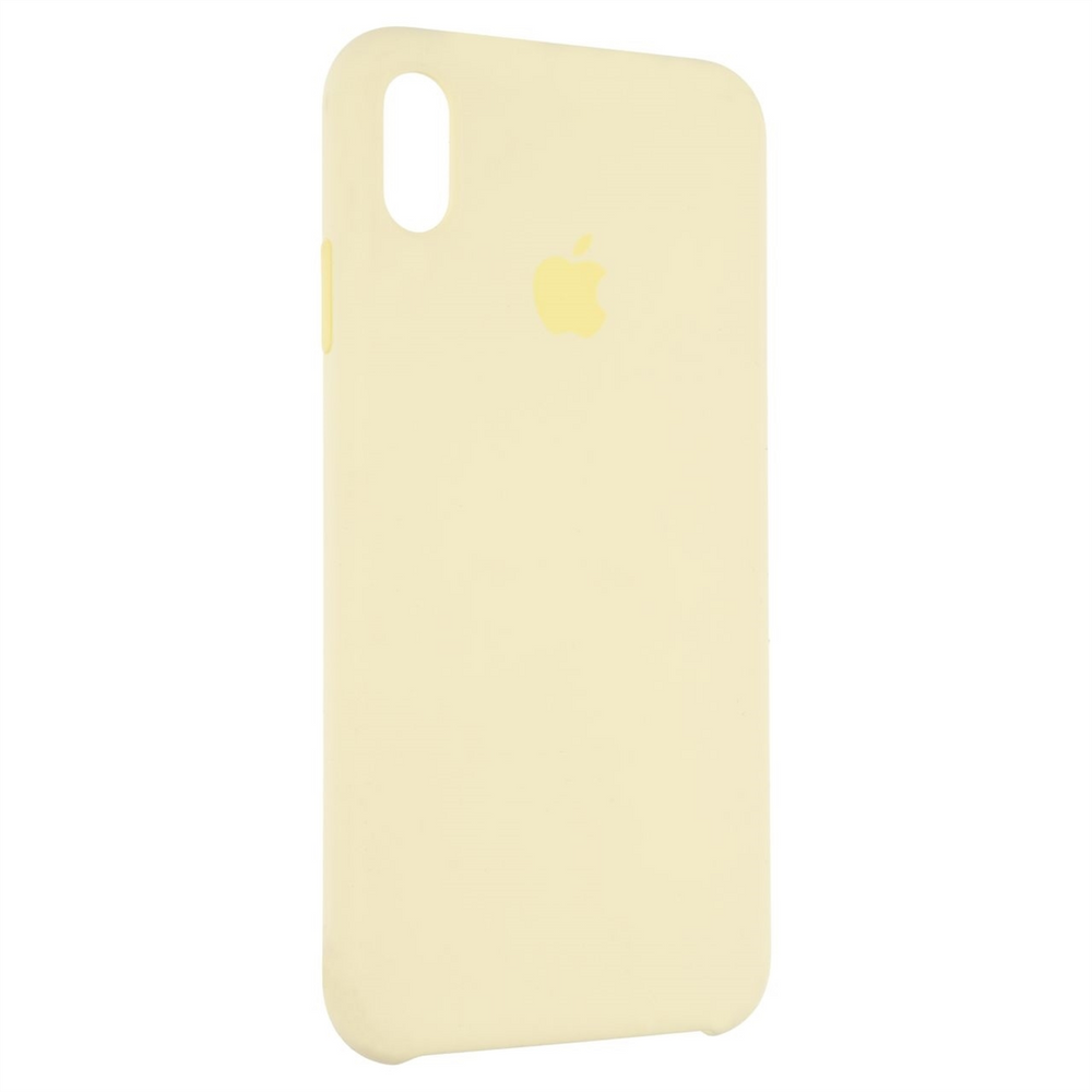 Чохол накладка для iPhone Xs Max Silicone Case HC Жовта (Mellow Yellow) 71690 фото