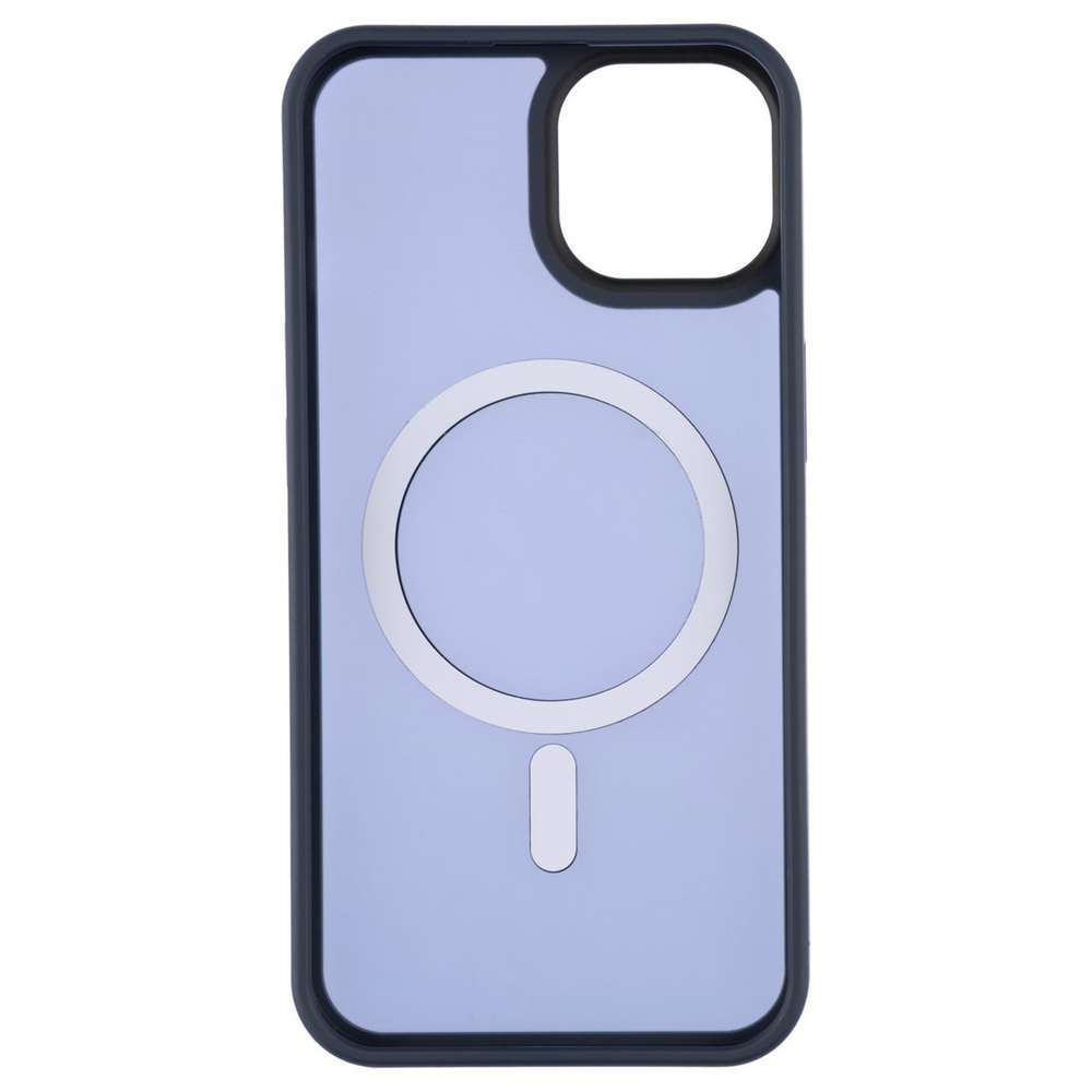 Чохол накладка для iPhone 14 WAVE Matte Insane MagSafe Синя (Dark Blue) 110604 фото