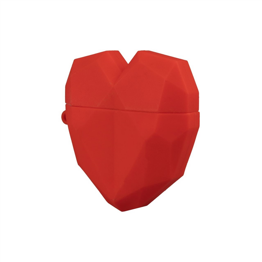 Чохол для навушників AirPods Heart Червоний (Red) 86023 фото