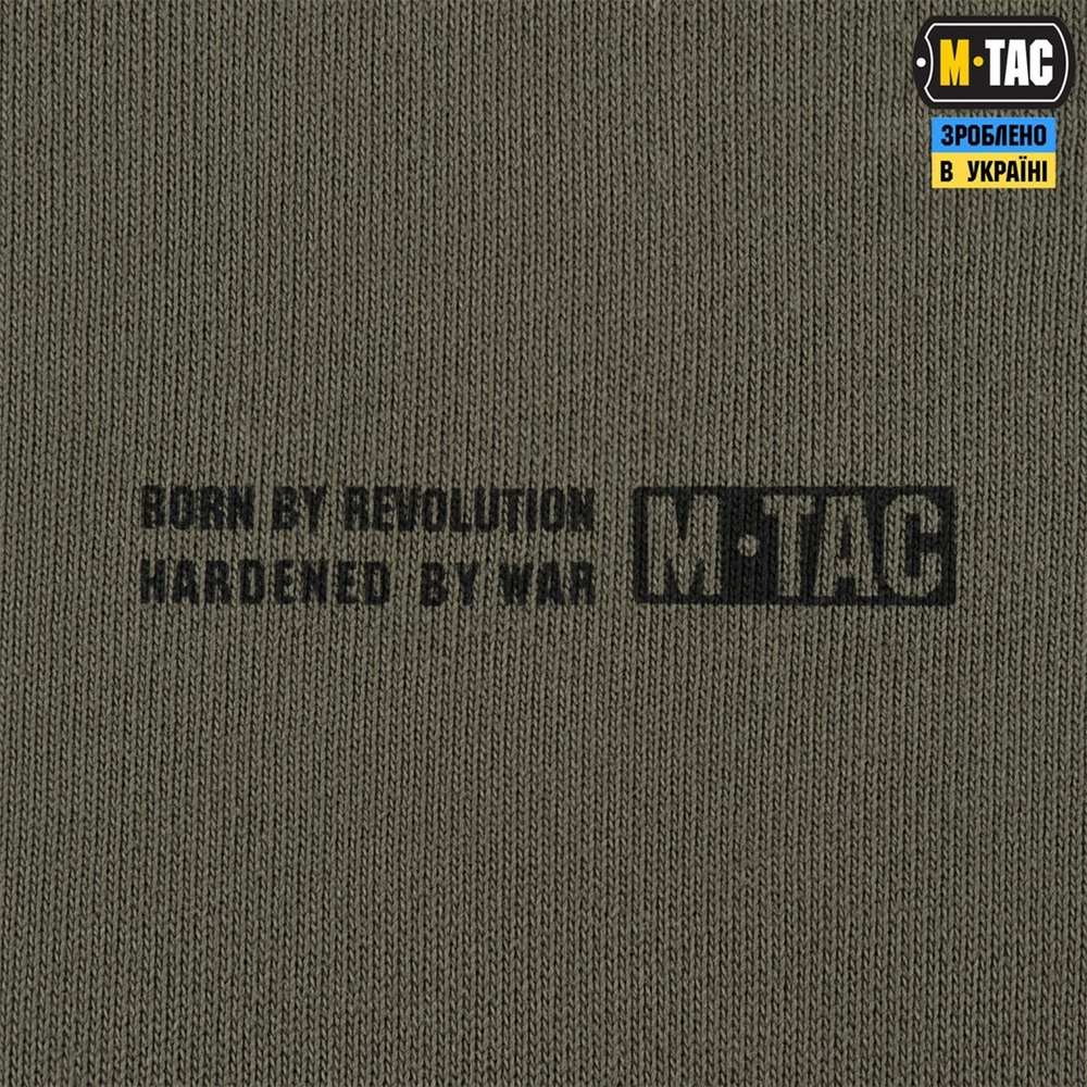 Кофта M-Tac Hoodie Born by Revolution Hard Зелена (Ranger Green) (XS) 228517 фото